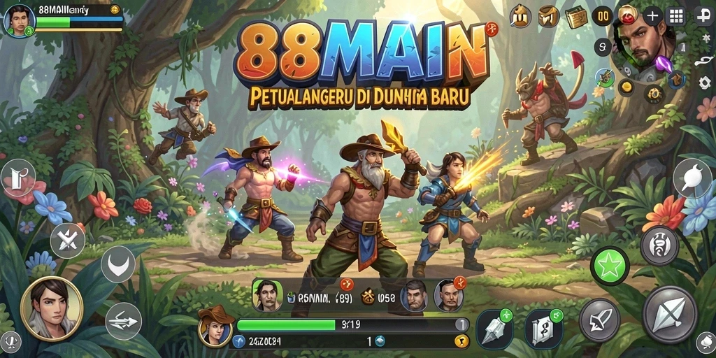 Screenshot utama 88MAIN menampilkan gameplay yang menegangkan dan menarik.