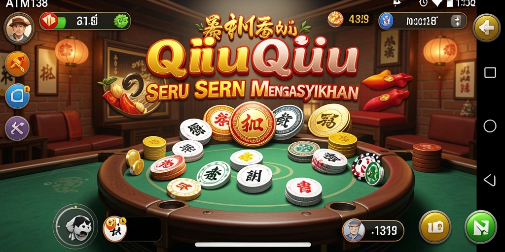 Screenshot utama ATM138 menampilkan permainan QiuQiu yang mendebarkan.