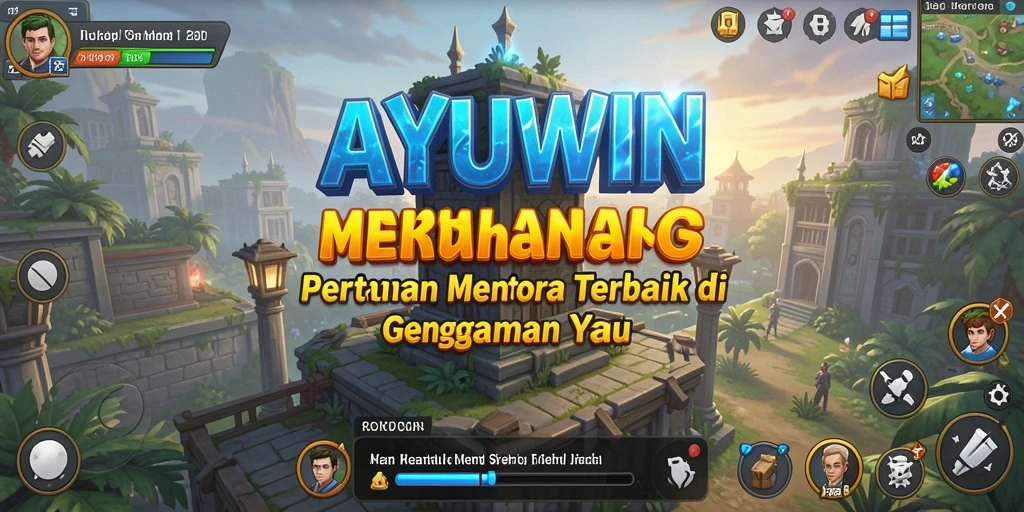Gameplay seru AYUWIN saat mempertahankan menara dari gelombang musuh.