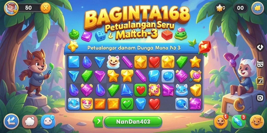 Gameplay seru mencocokkan buah dalam BAGINTA168.
