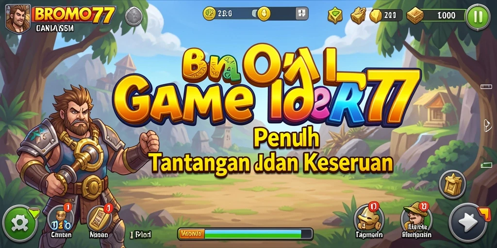 Tampilan gameplay <strong>BROMO77</strong> yang menarik dan penuh warna.