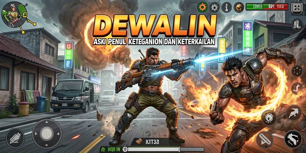Tangkapan layar dari gameplay DEWALIN yang intens dan menegangkan.