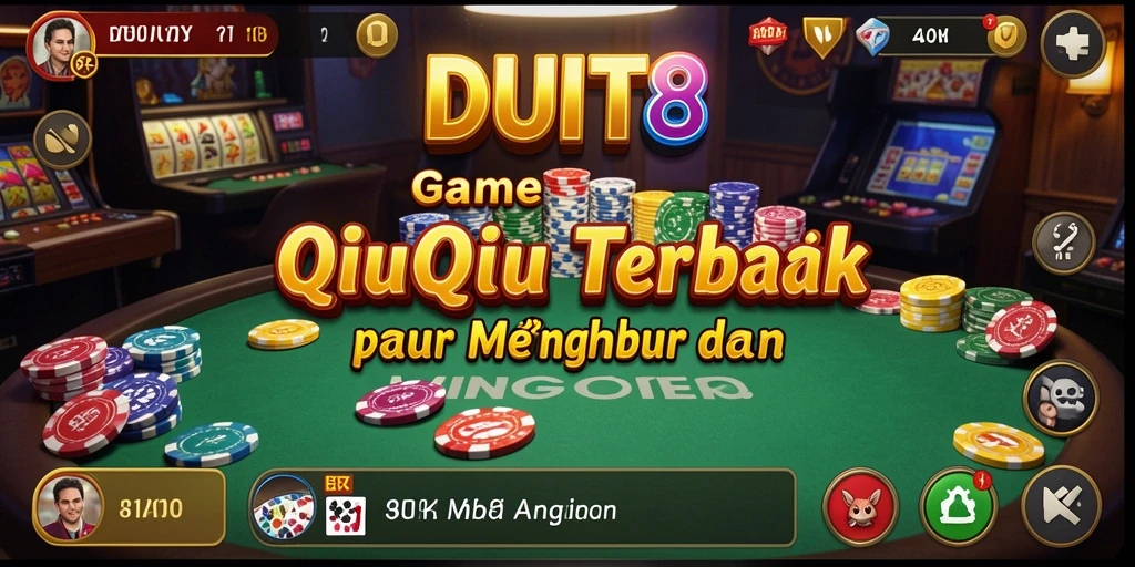 Tampilan utama gameplay QiuQiu di DUIT8 yang seru.