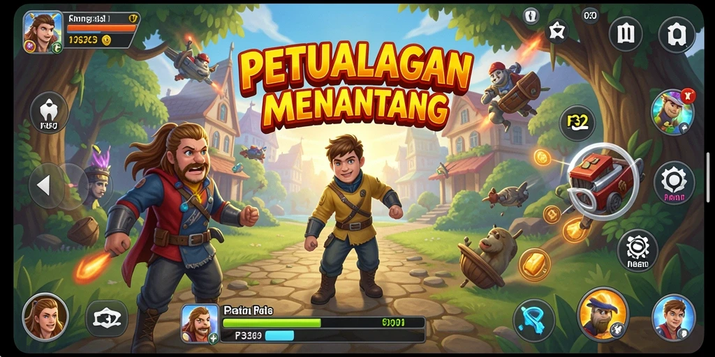 Tampilan gameplay F32 yang seru dan penuh warna.