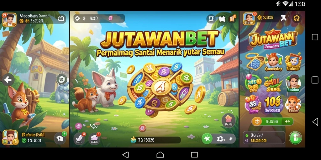 Tampilan gameplay menarik dari JUTAWANBET yang penuh warna.
