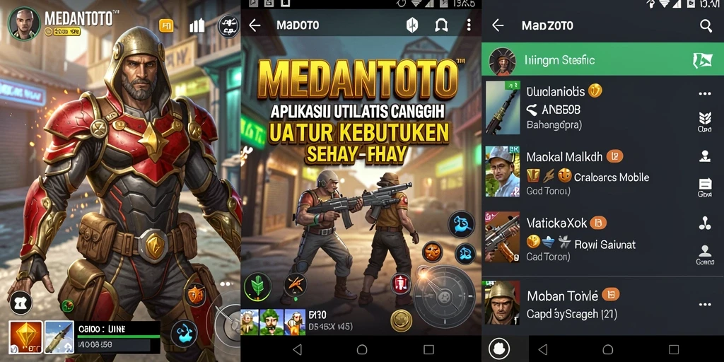 Tampilan utama MEDANTOTO dengan fitur utilitas yang lengkap.