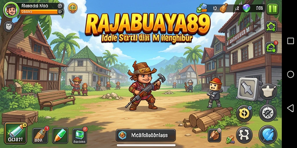 Screenshot RAJABUAYA89 menampilkan gameplay Idle yang menawan.