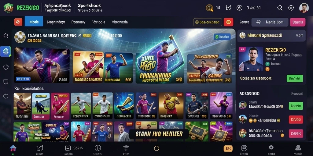 Tampilan gameplay REZEKIGO yang interaktif dan menarik.