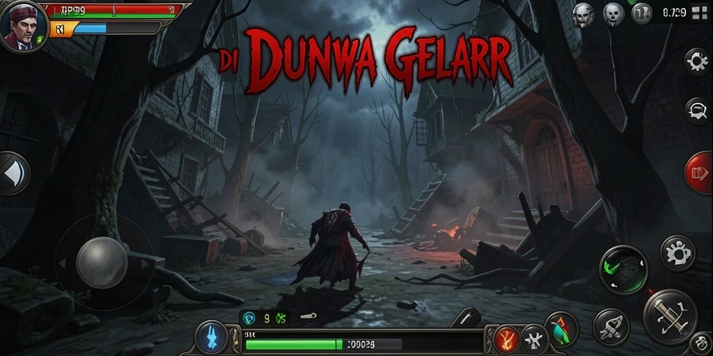 Screenshot RP99 menunjukkan aksi menegangkan dalam suasana horror.