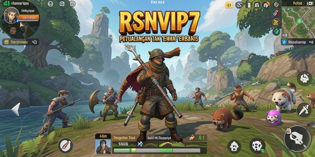 Gameplay RSNVIP7 yang menarik dalam dunia terbuka yang luas.
