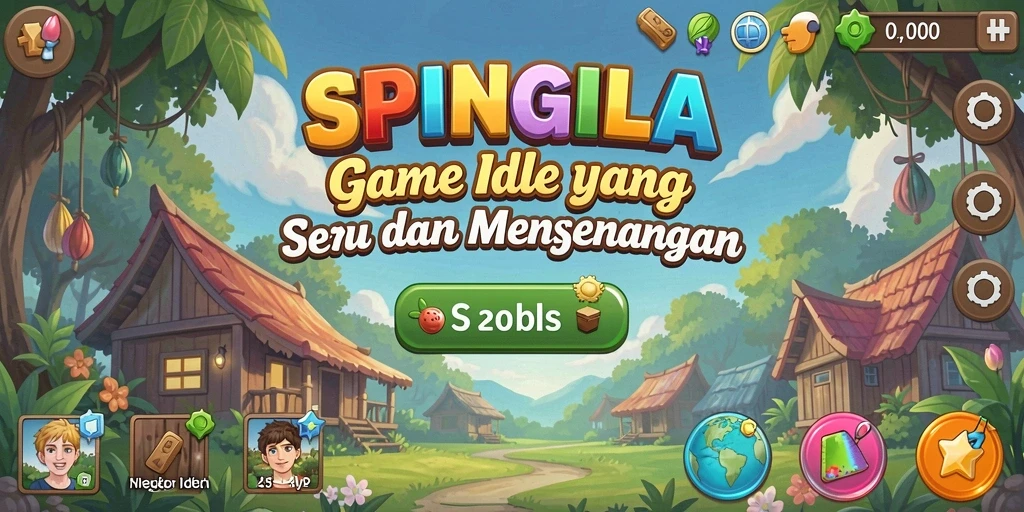 Tampilan gameplay SPINGILA yang mengasyikkan dan penuh warna.