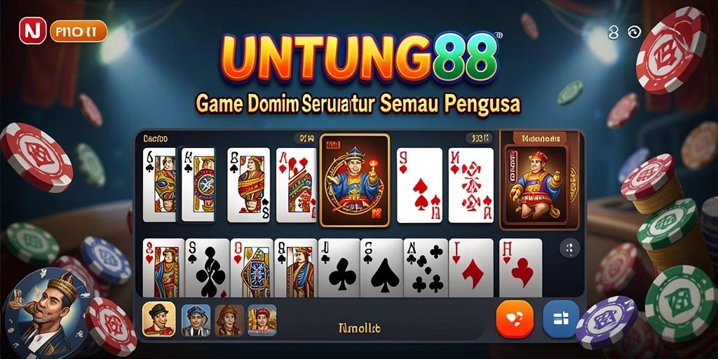Tampilan gameplay menarik dari UNTUNG88 dalam mode Domino.