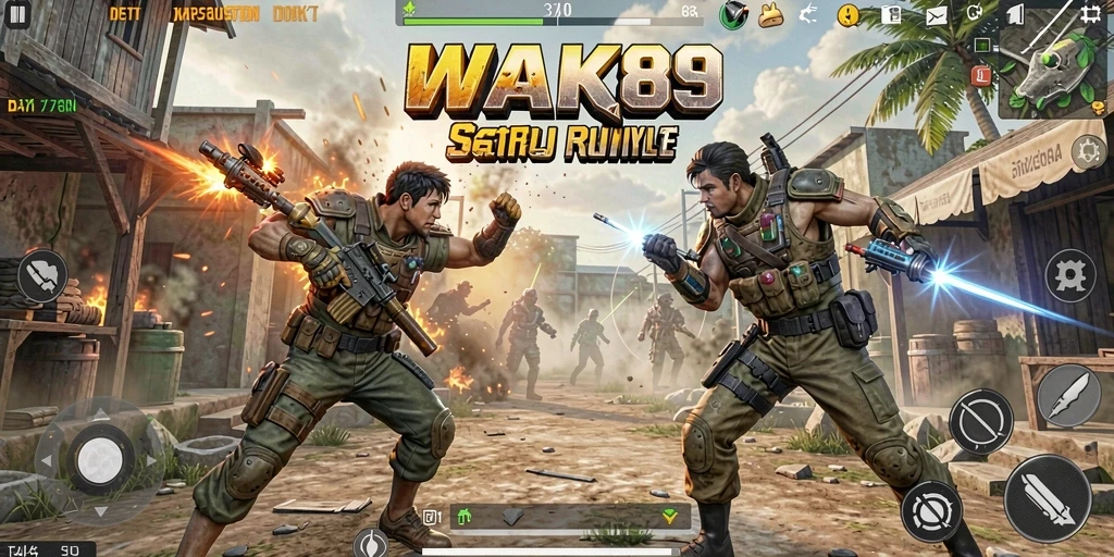 Gameplay epik Battle Royale di WAK89 dengan aksi mendebarkan.