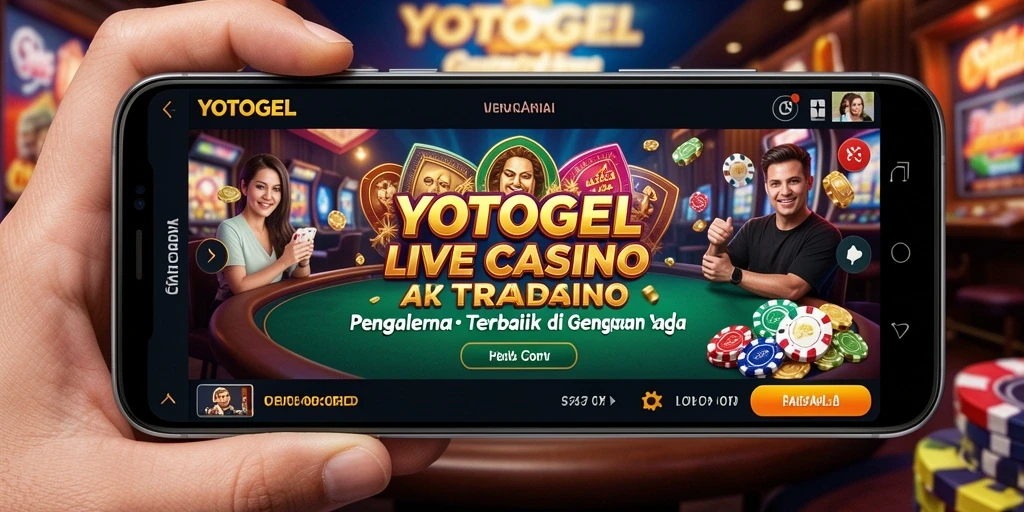 Gameplay Live Casino YOTOGEL dengan dealer langsung dan interaksi pemain.